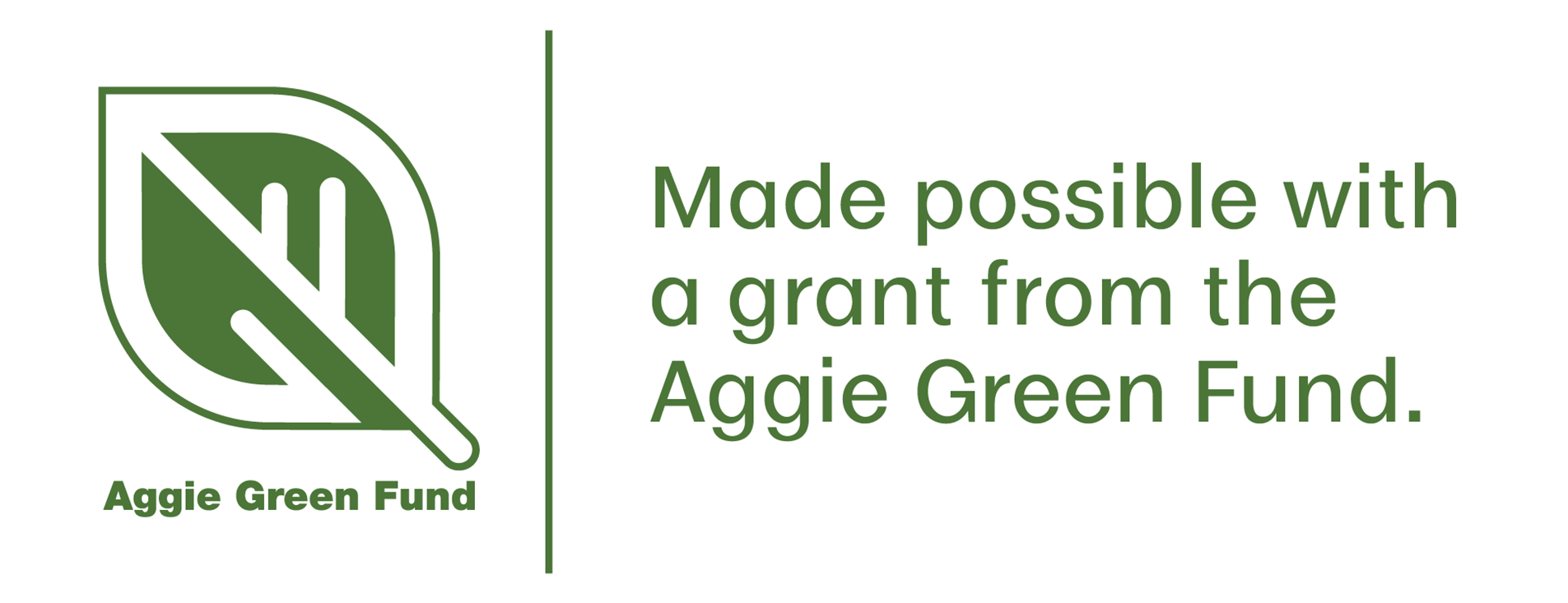 Green leaf icon next to text